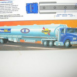 1994 Toy Tanker SUNOCO Die-Cast Truck 1st Of Series Collector Lights & Horn 18